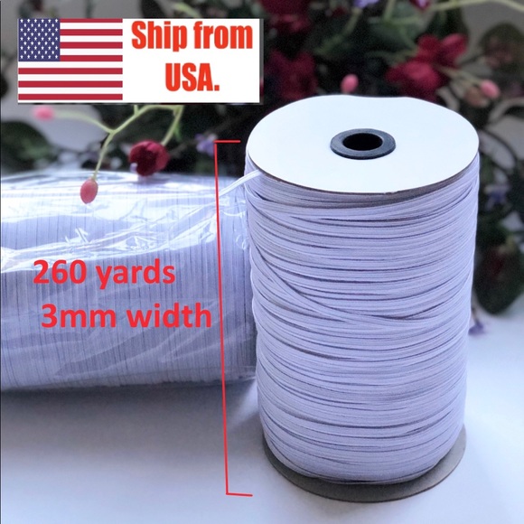 Other - Last one!! 260 Yards 1/8” 3mm DIY Braided Elastic